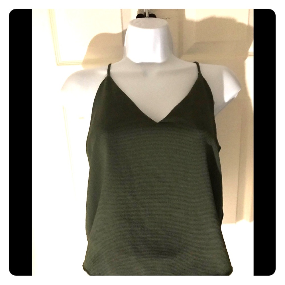 Like New Army Green Tank Top